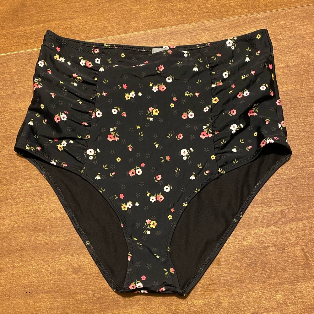 SOLD! Aerie High Waisted Floral Bikini Bottoms